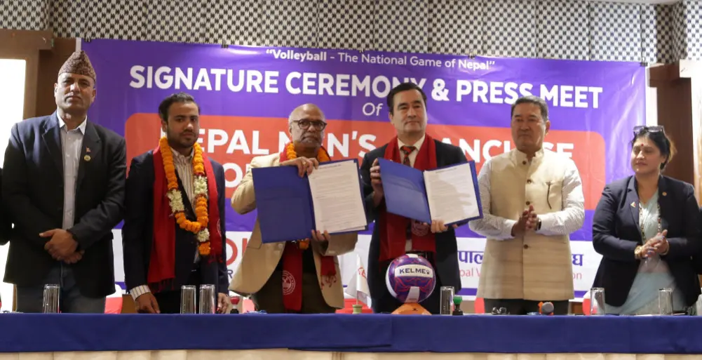 भलिबलको फ्रेन्चाइज लिगलाई केडियासँग सम्झौता